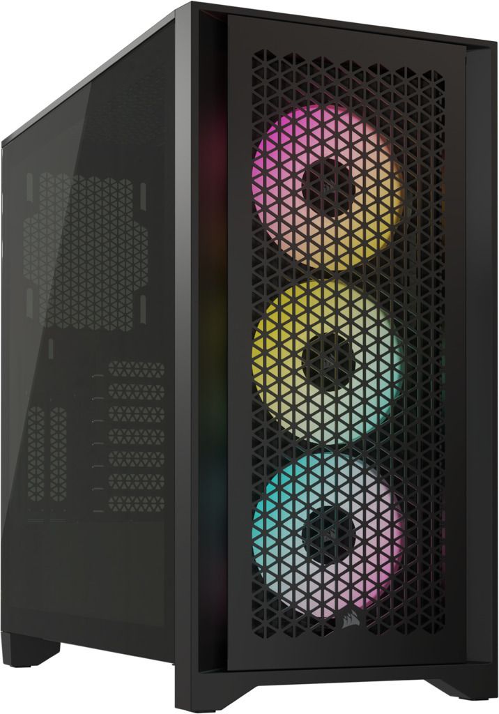 CORSAIR iCUE 4000D RGB Airflow Tempered Glass Mid-Tower Black